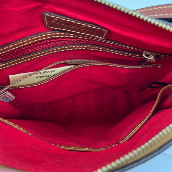 Dooney & Bourke Pebble Leather Crossbody Handbags Brown T'moro - Picture 8 of 11